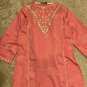 Women neck embroidered Kurta with trouser